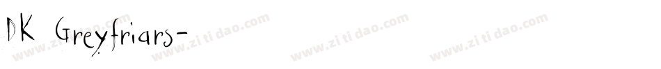 DK Greyfriars字体转换